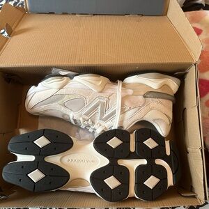 New Balance Beige and Black Athletic Shoes